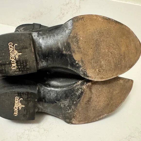 Old Gringo Black Embroidered Cowboy Boots